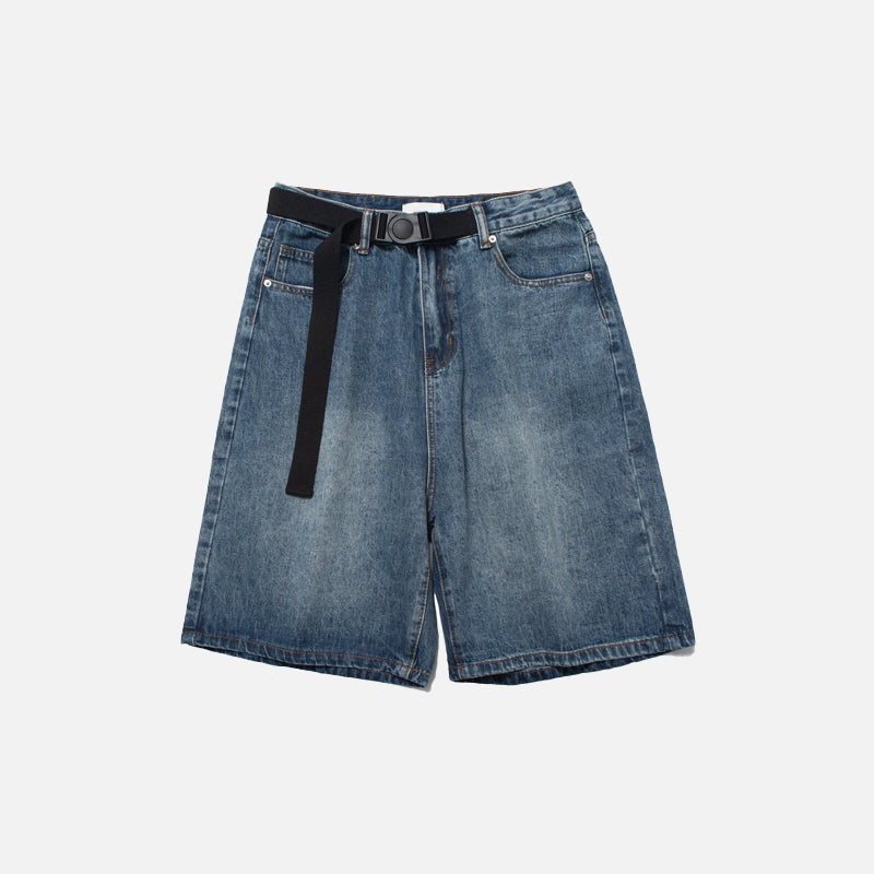Jorts Anchos Vintage Y2K para Mujer