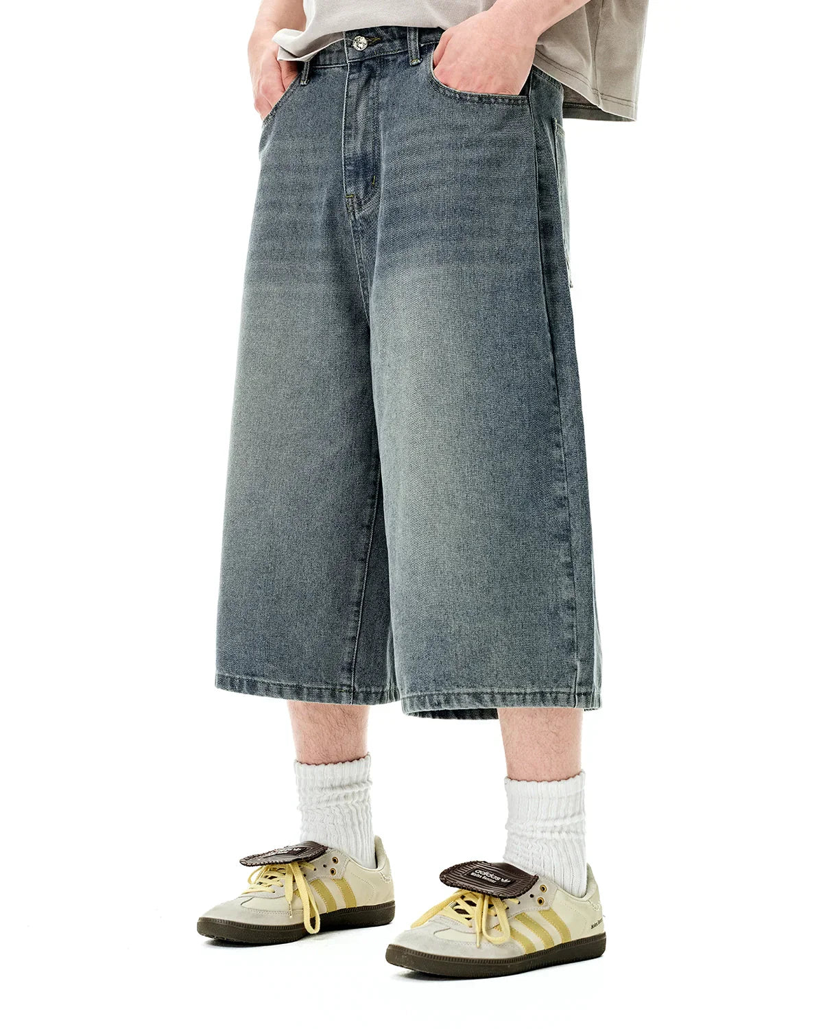 Longline Washed Baggy Jorts