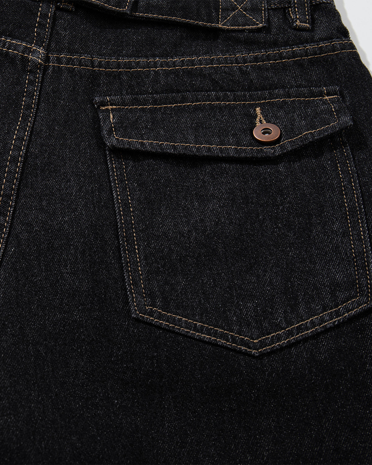 Raw Denim Cargo Jorts with Waist Tabs