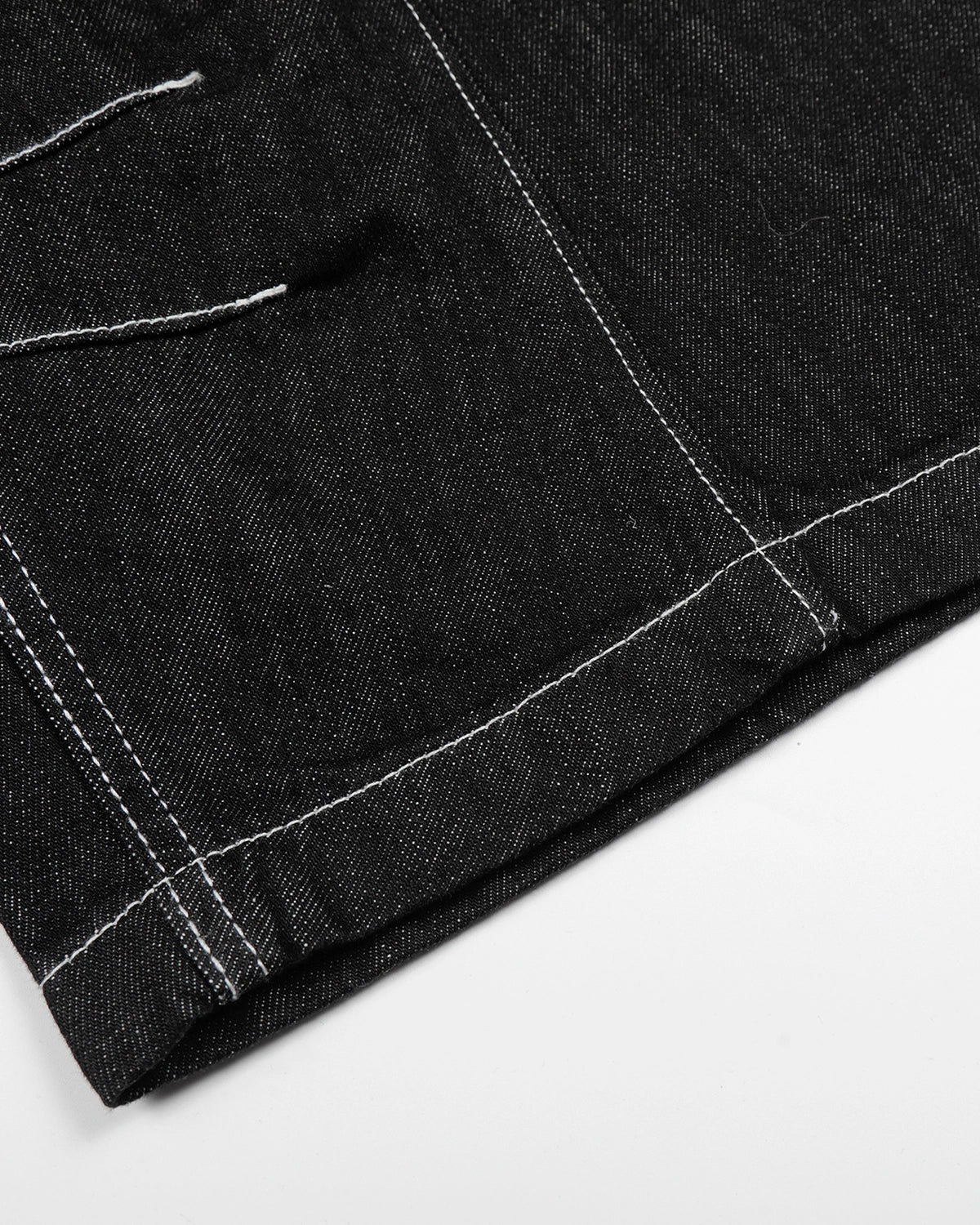 Baggy Denim Jorts with Button Fly