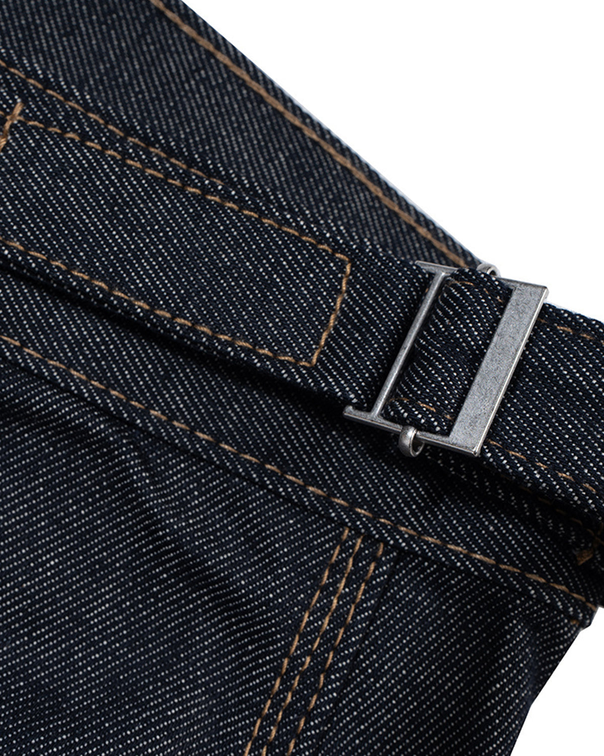 Long Raw Denim Carpenter Jorts