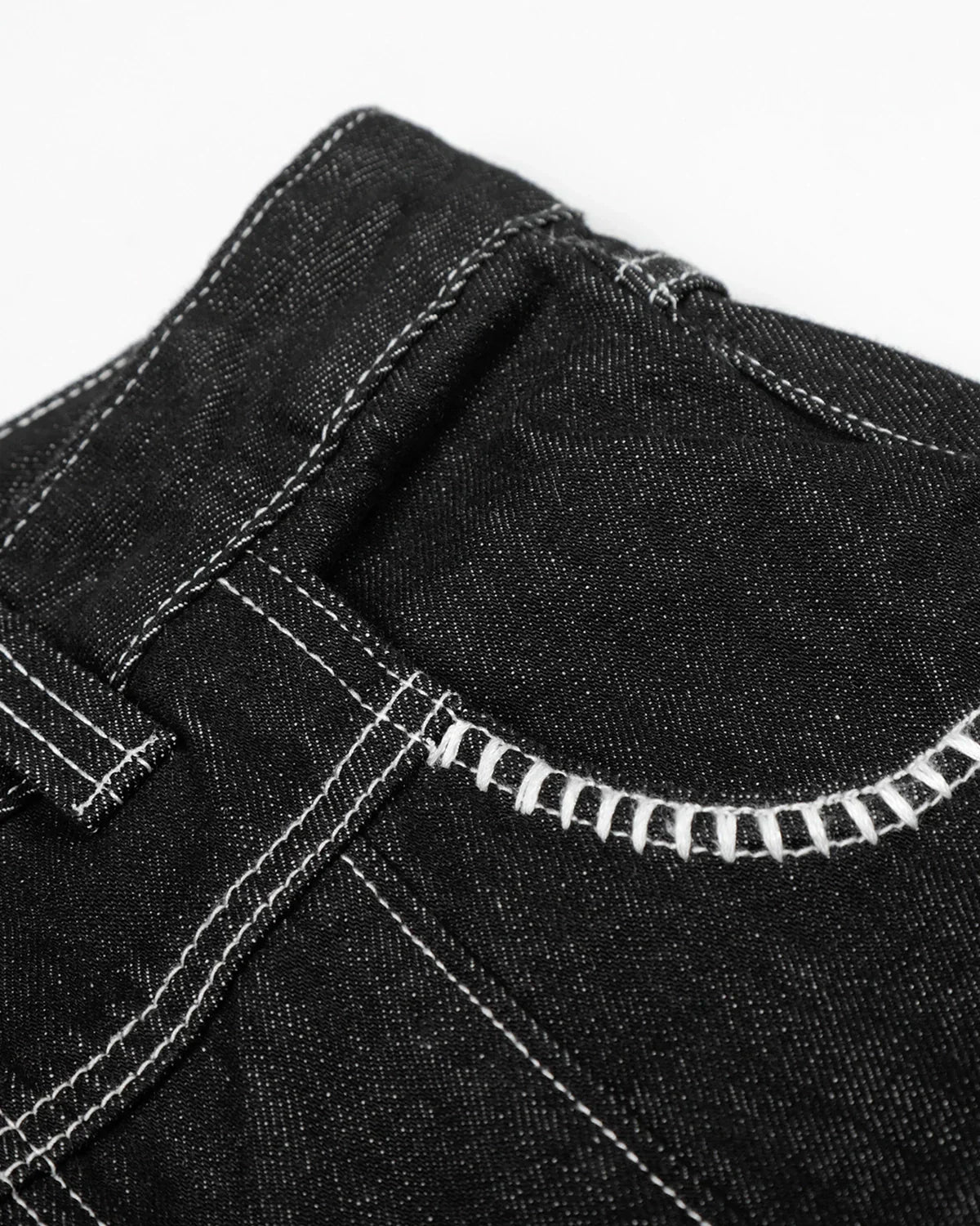 Baggy Denim Jorts with Button Fly
