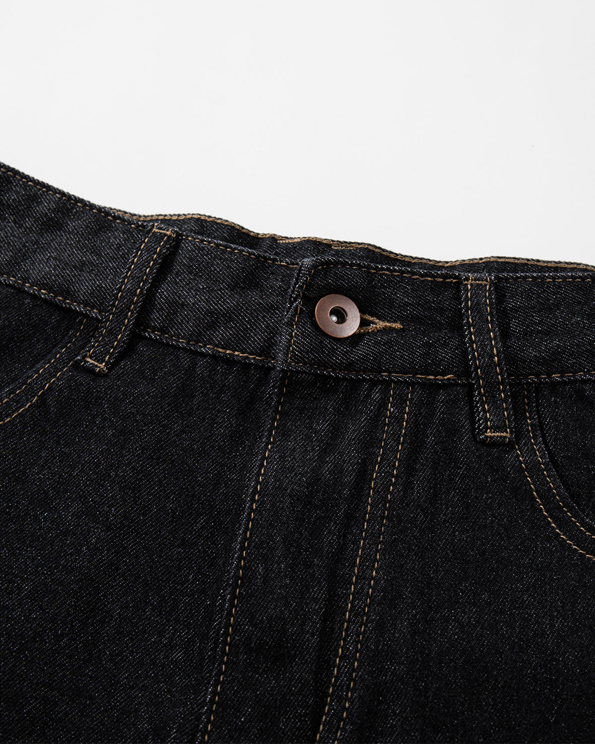 Raw Denim Cargo Jorts with Waist Tabs