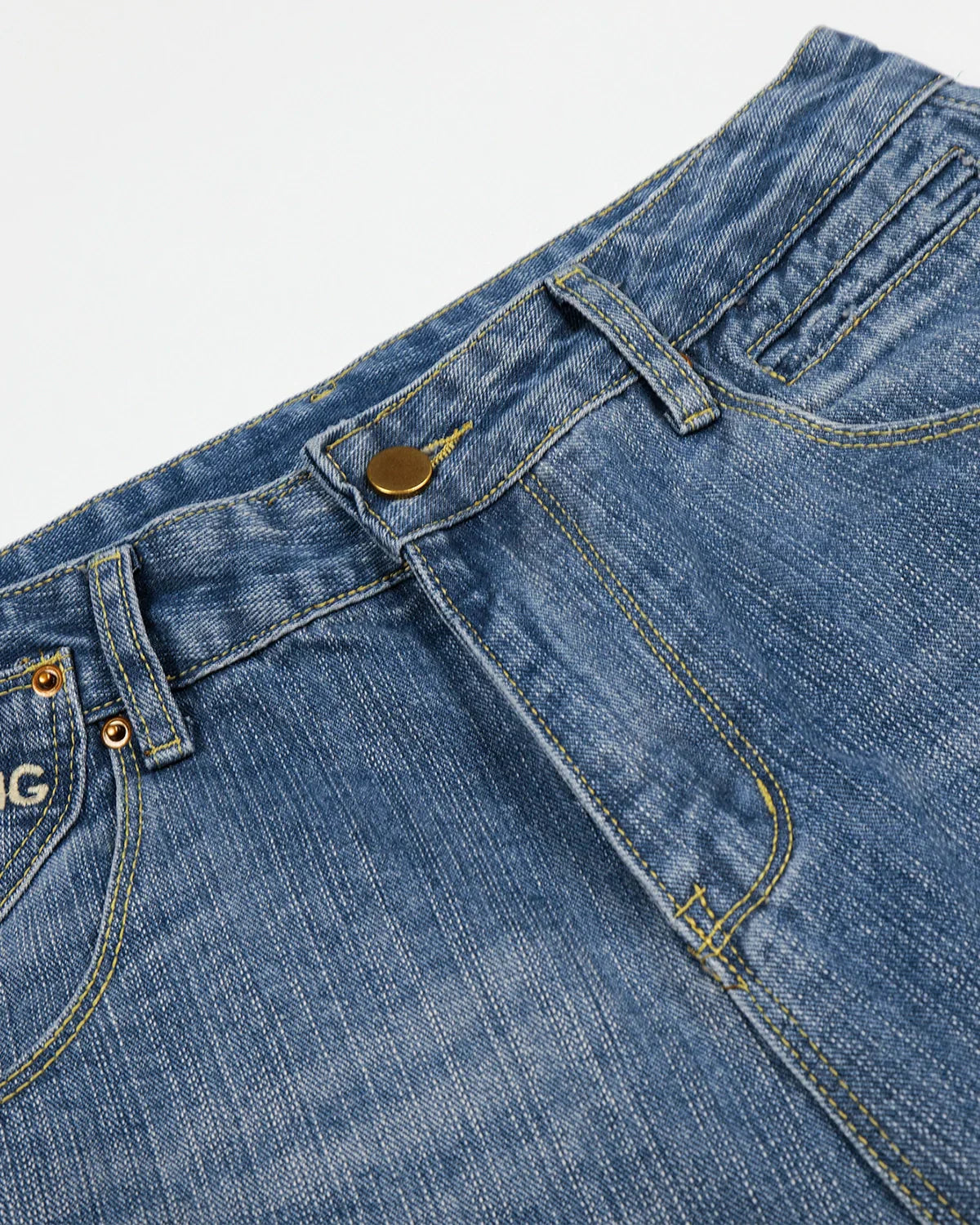 Longline Bamboo Weave Jorts with Cinch Back