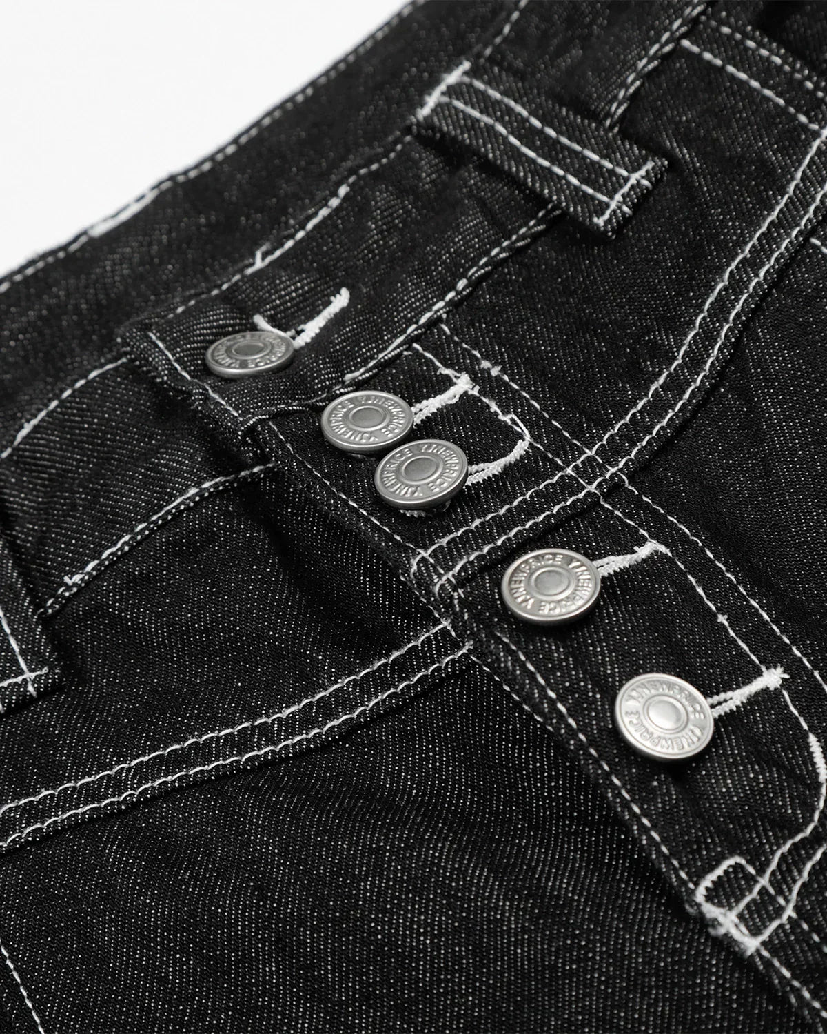 Baggy Denim Jorts with Button Fly