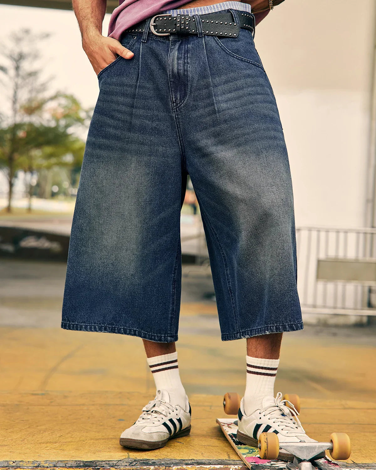 Baggy Jorts with Double Waist
