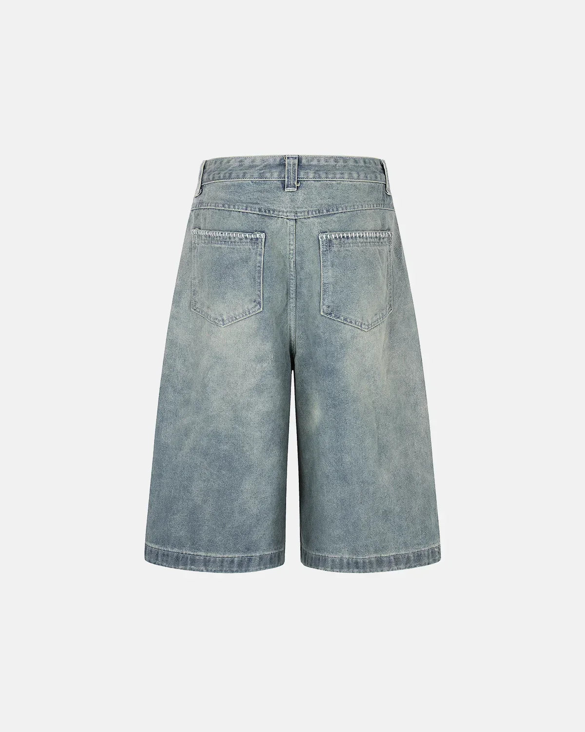 Baggy Denim Jorts with Button Fly