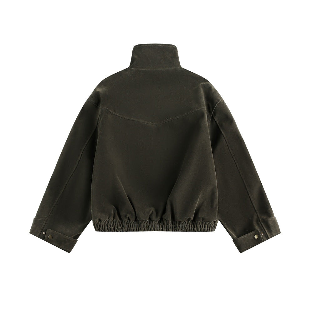 Chaqueta de corte holgado estilo punk chic sin esfuerzo