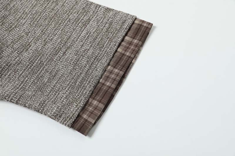 Retro Plaid Layered Short-Sleeved Shirt