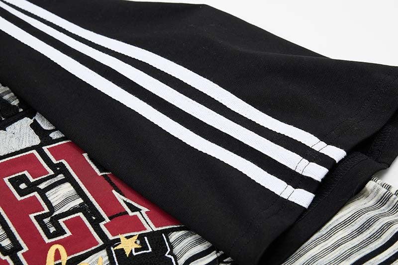 Camiseta extragrande con estrellas y barras