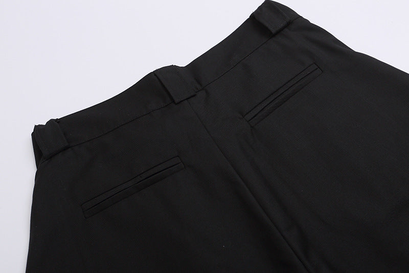 Pantalones cortos de cintura alta y pierna ancha
