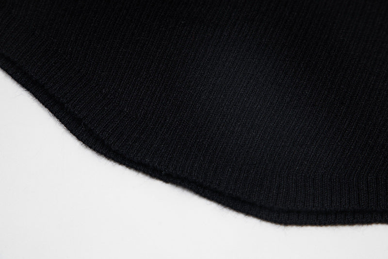 Cold-Shoulder Slim-Fit Knit Top