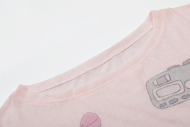 Camiseta de manga larga con gráfico de perro salchicha