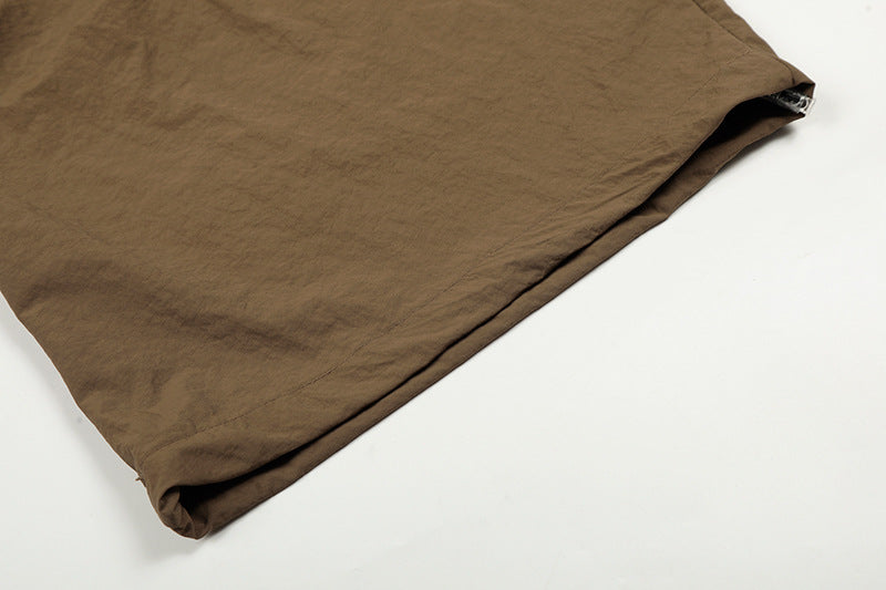 Draped Cargo Pants with Graphic Overlays