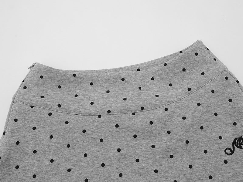 Polka Dot Skort with Fitted Shorts