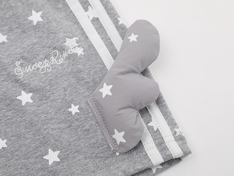 Shorts de descanso de talle alto con estampado de estrellas
