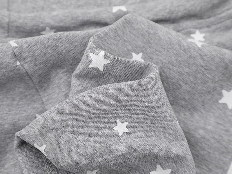 Shorts de descanso de talle alto con estampado de estrellas