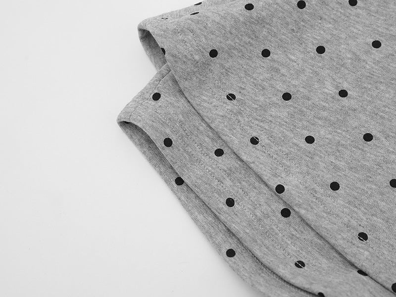 Polka Dot Skort with Fitted Shorts