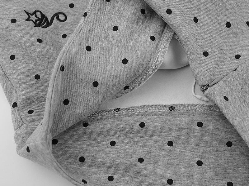Polka Dot Skort with Fitted Shorts