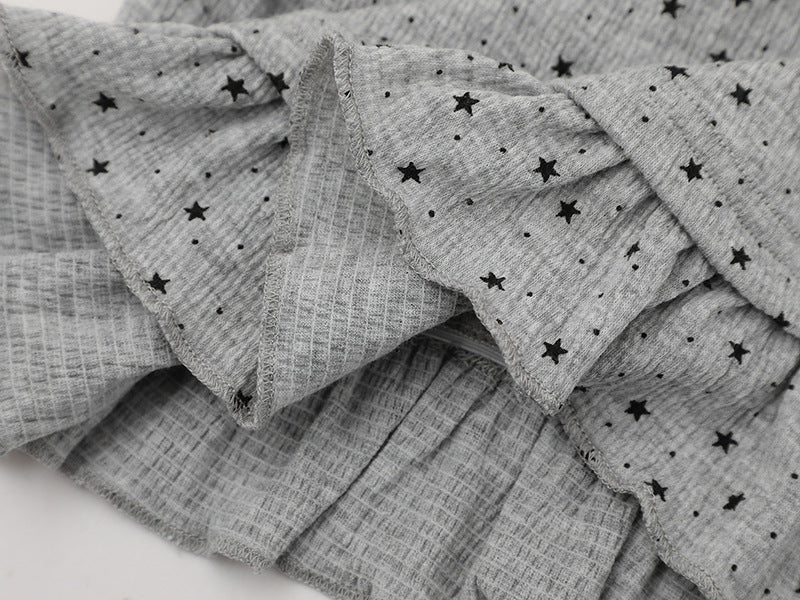 Starry Ruffled Peplum Tee