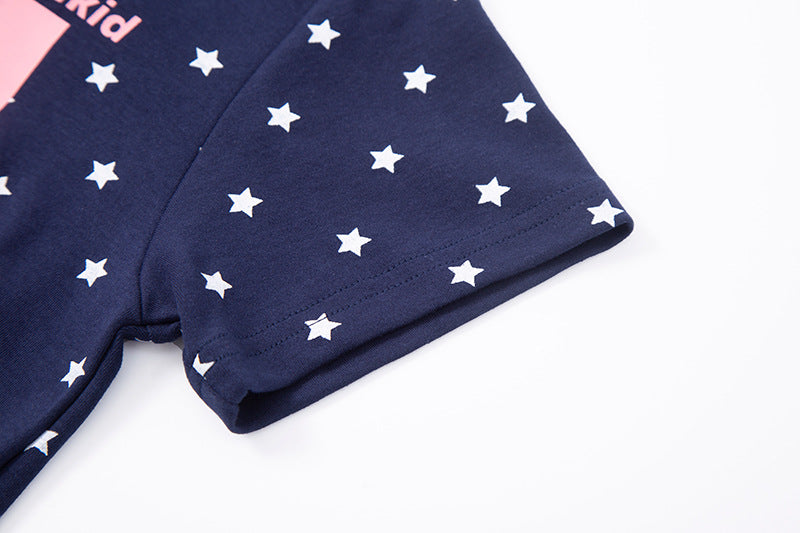 Star Print Crewneck Tee