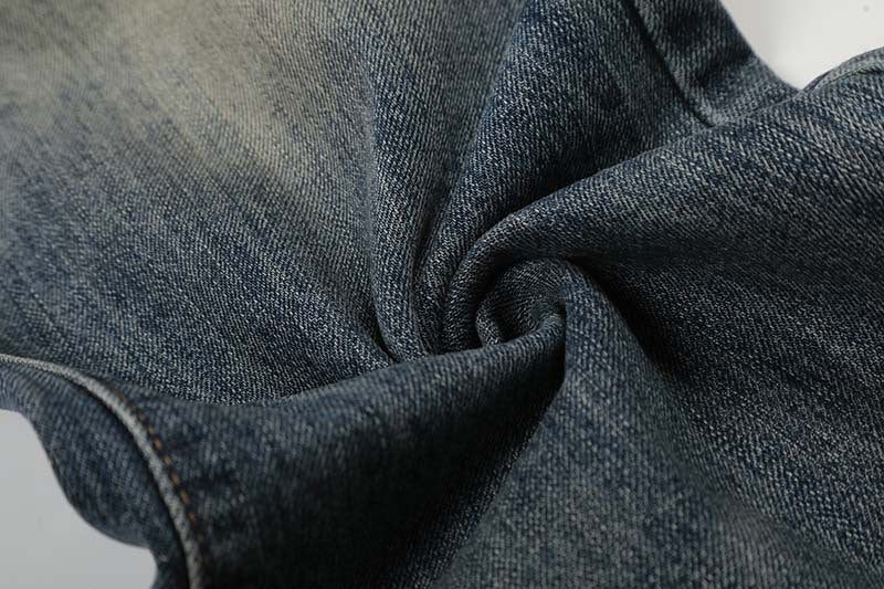Jeans de lavado vintage de pierna ancha