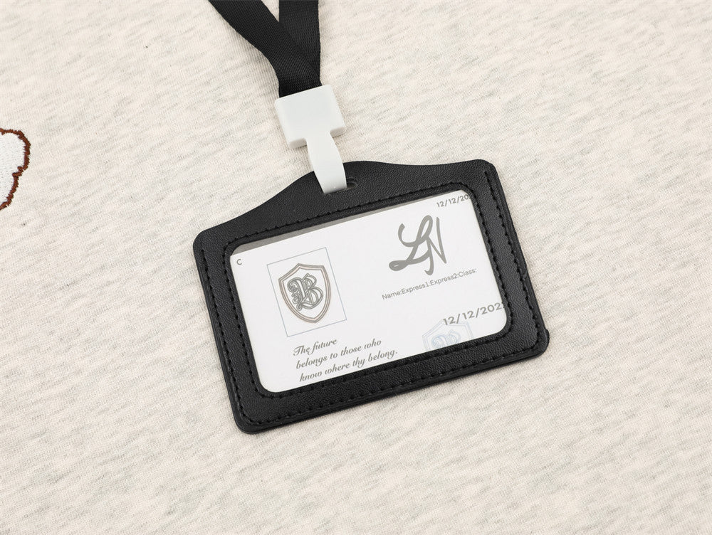 Polo de manga corta con estampado gráfico y efecto superpuesto