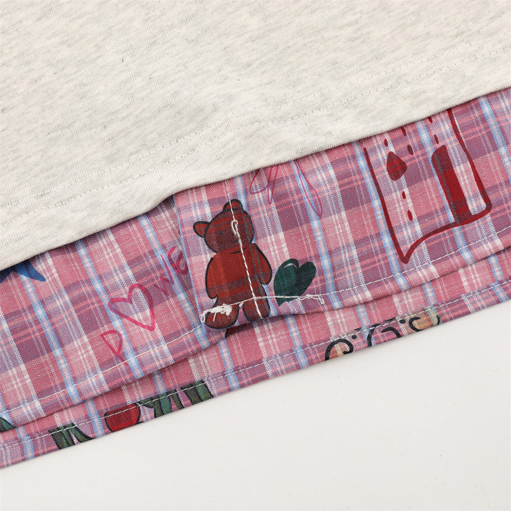Polo de manga corta con estampado gráfico y efecto superpuesto