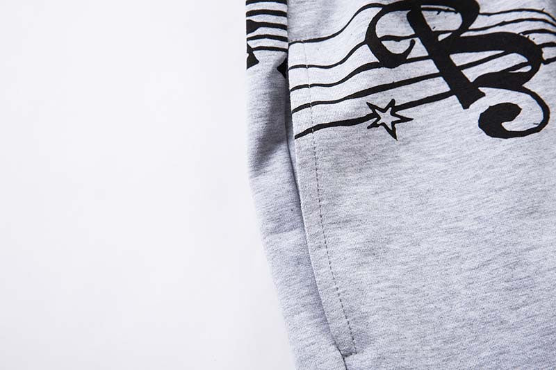 Pantalón de chándal de pierna ancha con nota musical