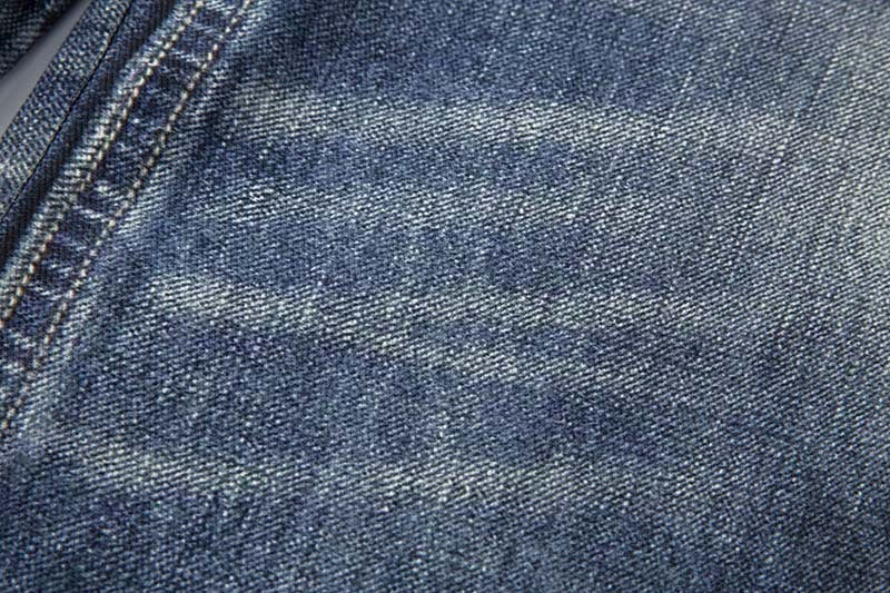Tiger Stripe Distressed Wide-Leg Jeans