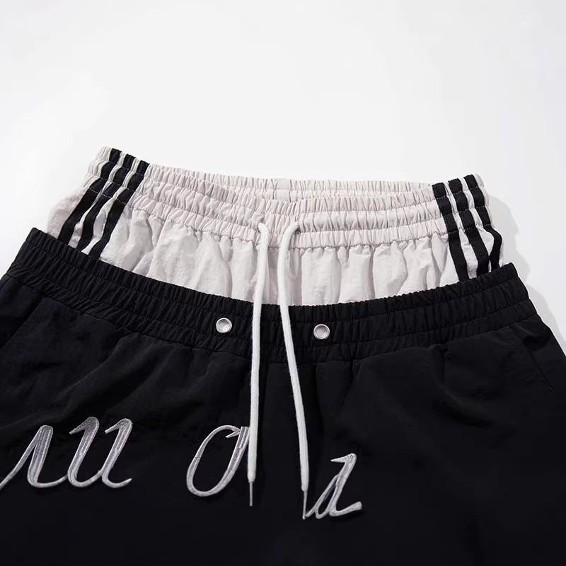 Pantalones de chándal de pierna ancha con bloques de color