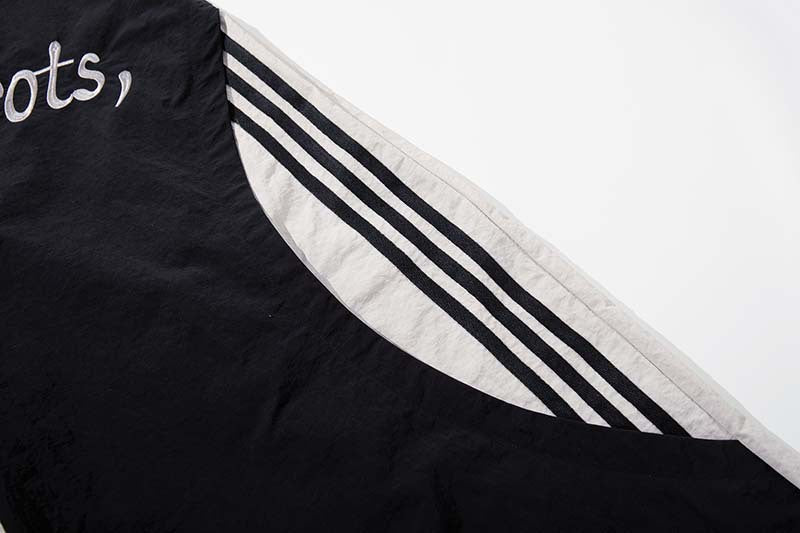 Pantalones de chándal de pierna ancha con bloques de color