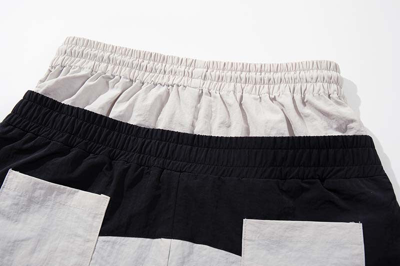 Pantalones de chándal de pierna ancha con bloques de color