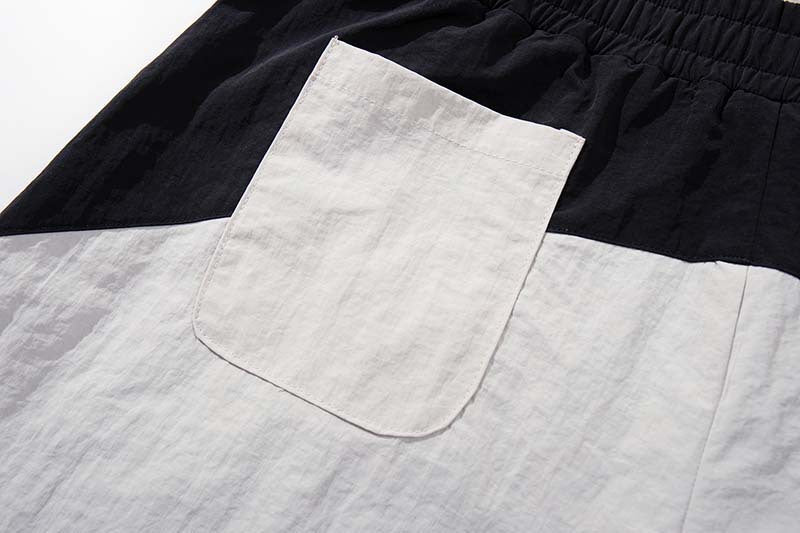 Pantalones de chándal de pierna ancha con bloques de color