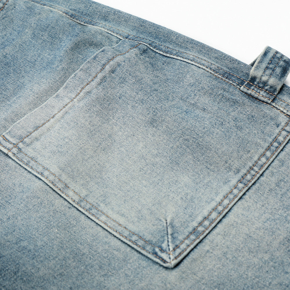 Vintage Vibe Multi-Pocket Denim Shorts