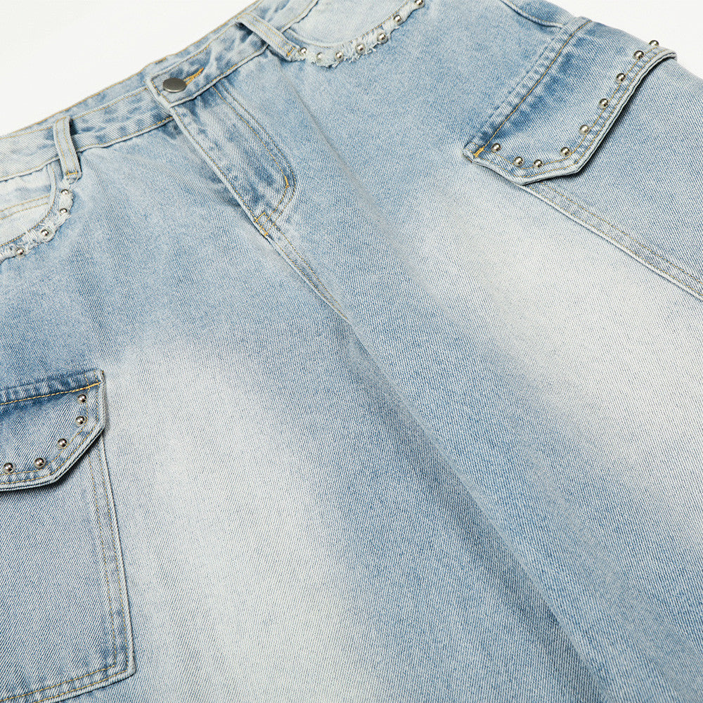 Retro High-Waisted Wide-Leg Jeans