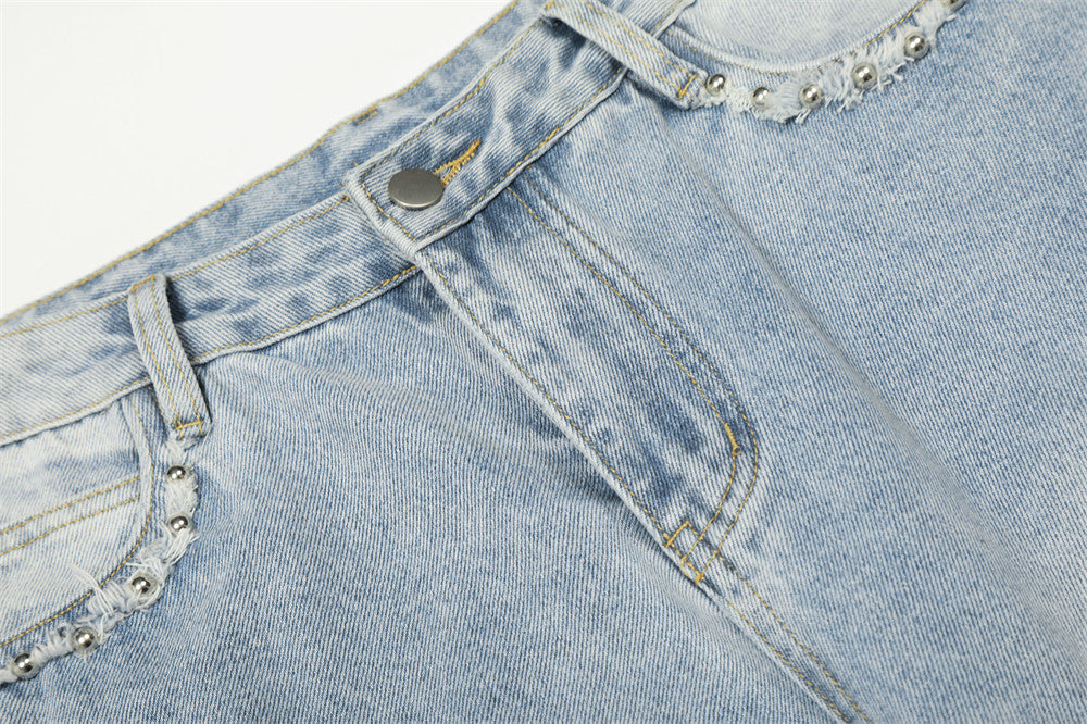 Retro High-Waisted Wide-Leg Jeans