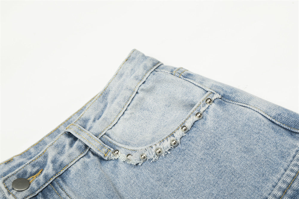 Retro High-Waisted Wide-Leg Jeans