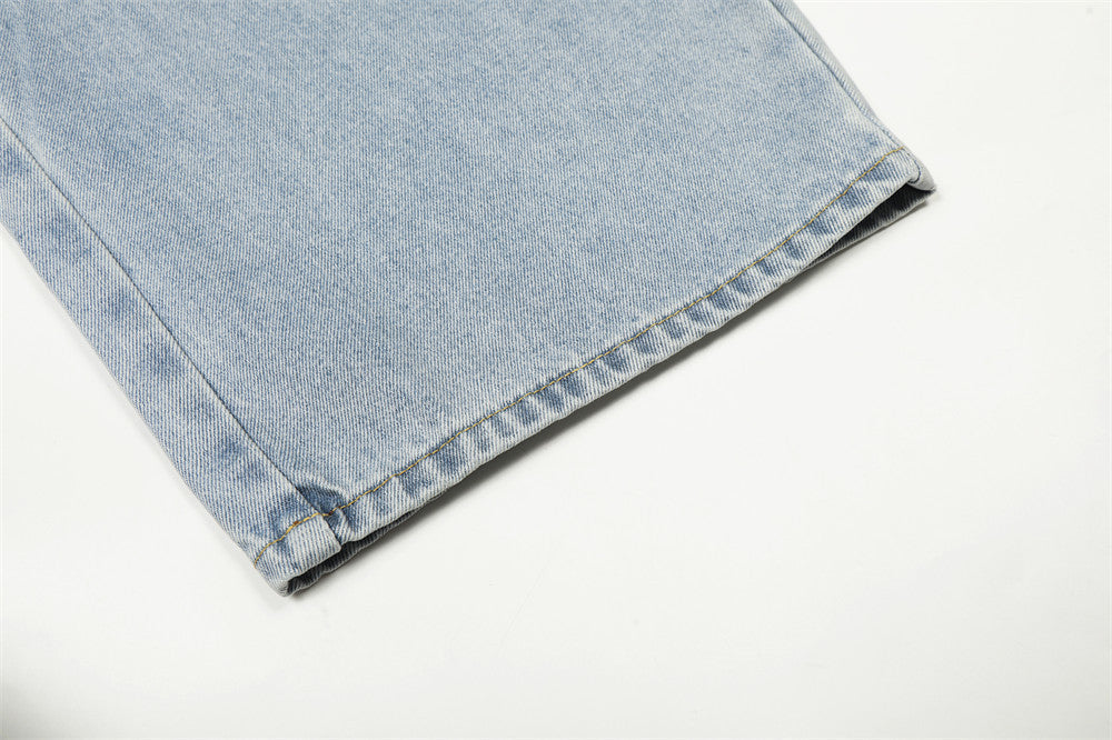 Retro High-Waisted Wide-Leg Jeans