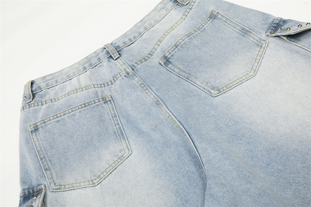 Retro High-Waisted Wide-Leg Jeans