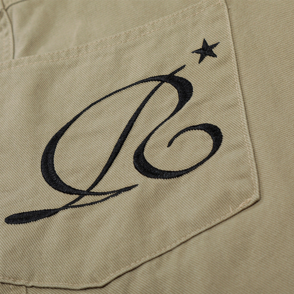 Pantalones cargo cropped de pernera ancha