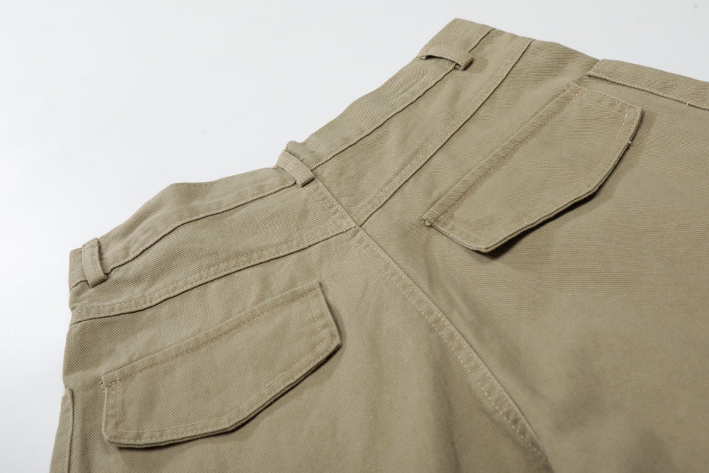 Pantalones cargo cropped de pernera ancha