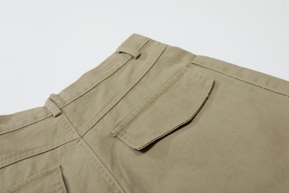Pantalones cargo cropped de pernera ancha