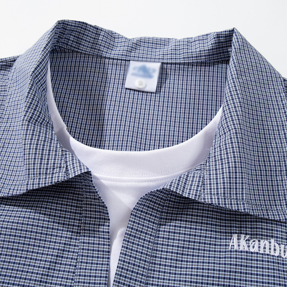 Camisa con cuello de pico bordada Chill