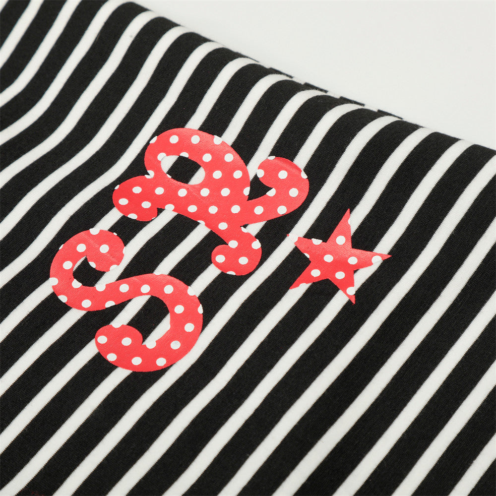 Pantalones de chándal de pierna ancha con rayas onduladas