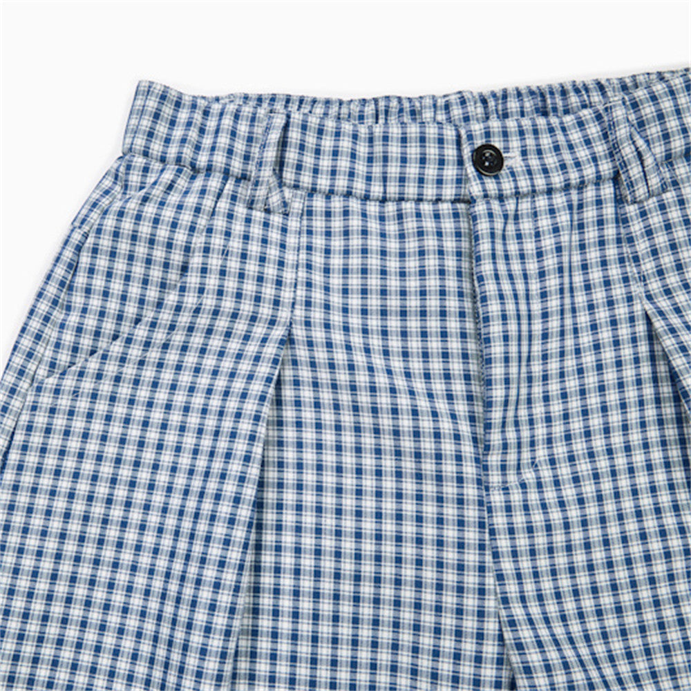 Pantalones Anchos Gingham