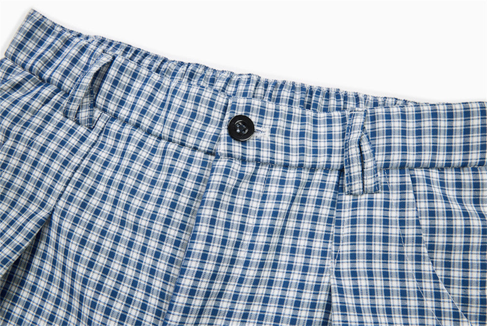 Pantalones Anchos Gingham