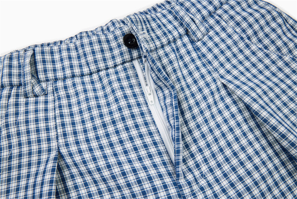 Pantalones Anchos Gingham