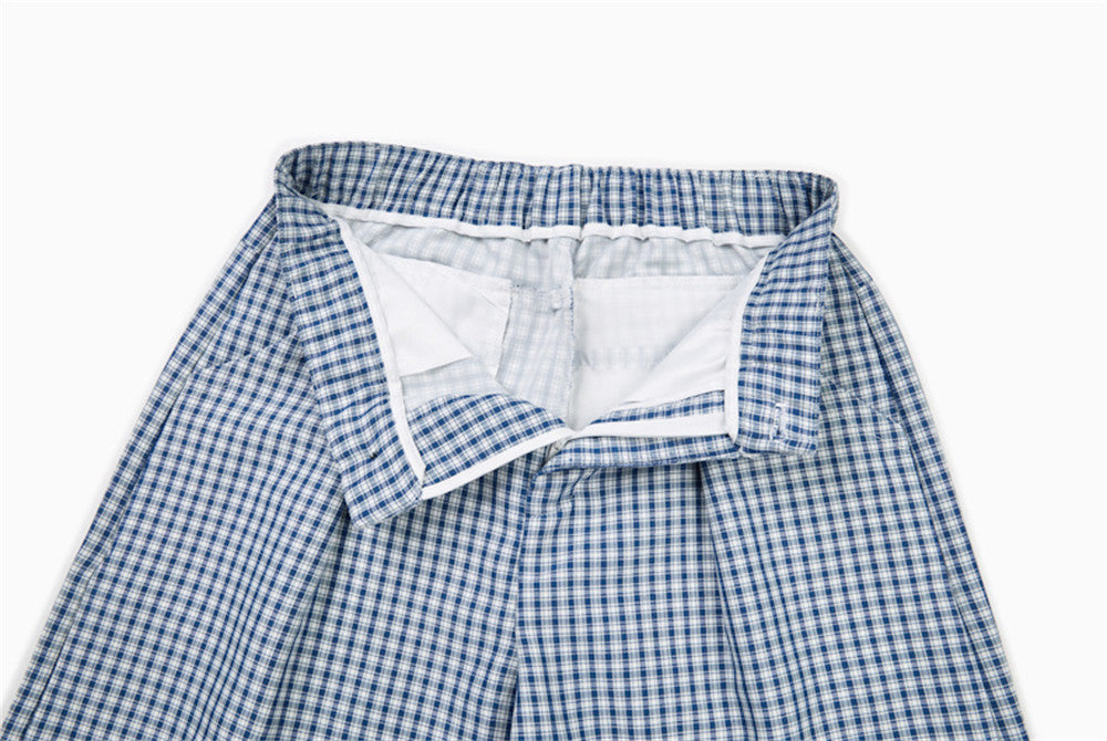 Pantalones Anchos Gingham