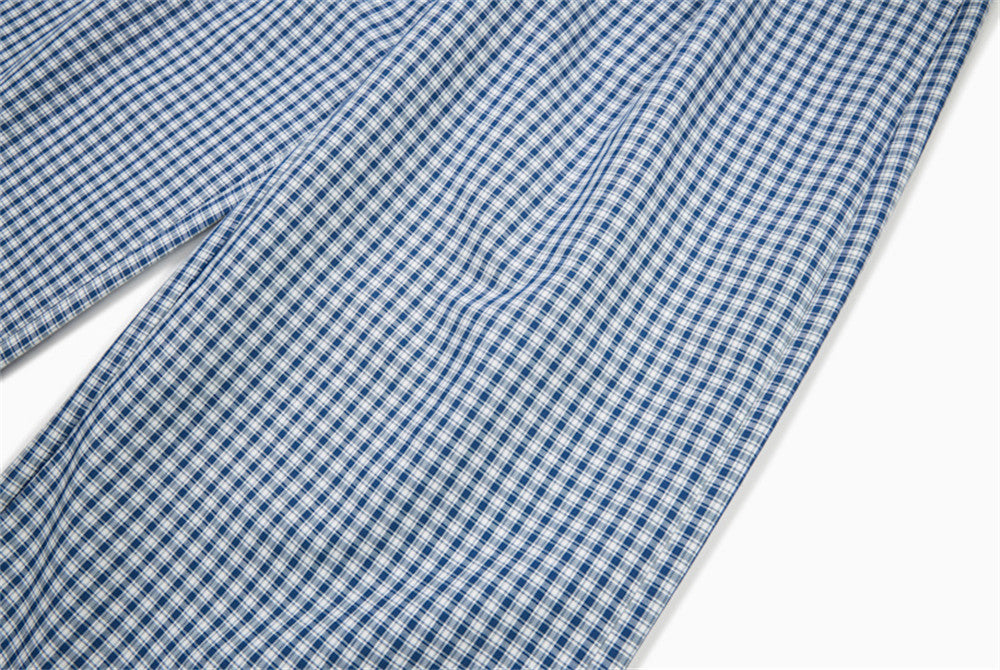 Pantalones Anchos Gingham